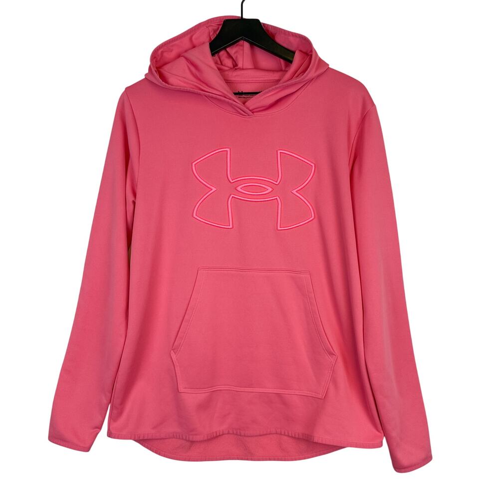 Under Armour Brushed Pink Hoodie Womens Loose Fit - L